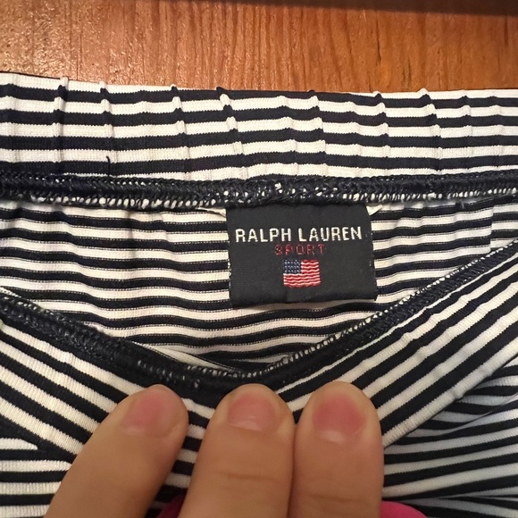 Ralph Lauren Sport Women’s Navy And White Striped Swimsuit Coverup Skirt Small - Picture 4 of 4
